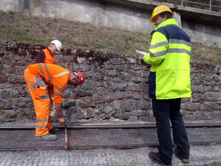 Vérification de l’intégrité des rails